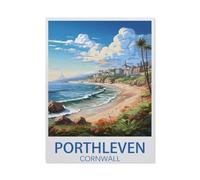 Puzzle 1000 Teile für Erwachsene, Porthleven Cornwall Vintage-Reiseplakat, Puzzles für Teenager, Jungen und Mädchen,lustige und anspruchsvolle Puzzles für die ganze Familie zum Geburtstag,50x70cm