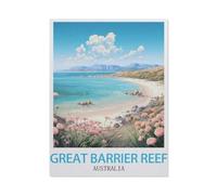 Puzzle 1000 Teile, Great Barrier Reef, Australien, großes Familienpuzzlespiel, Kunstwerk für Erwachsene und Jugendliche, BQ413,26x38cm