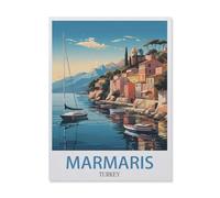 Puzzle 1000 Teile, Marmaris, Türkei, Küste, klassisches Puzzle, Puzzle für Erwachsene, DIY-Kit, Papierspielzeug, einzigartiges Geschenk, moderne Heimdekoration, DS125,50x70cm