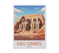 Puzzle 1000 Teile Papierbild zusammenbauen, Abu Simbel, Ägypten, Landschaft, Spiele für Erwachsene, Lernspielzeug-DS126-50x70cm
