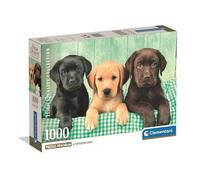 Clementoni Jigsaw Puzzle 1000 pieces, Collection, Three Labradors, Puzzle for Adults 14-99 Years, Compact box, Made in Italy, 39946