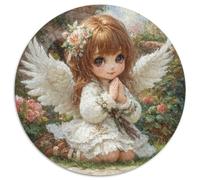 Puzzle 1000pcs (67.5x67.5cm) Erwachsene Cute Little Angel Girl Praying Puzzle Damen Herren Holzbrett Präzisions-Interlocking Colorful Garden