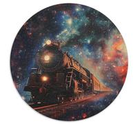 Puzzle 1000pcs (67.5x67.5cm) Erwachsene Midnight Train Puzzle Damen Herren Holzbrett Präzisions-Interlocking Stars