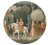 Puzzle 1000pcs (67.5x67.5cm) Erwachsene Nobility And Social Life in The 15th Century Puzzle Damen Herren Holzbrett Präzisions-Interlocking