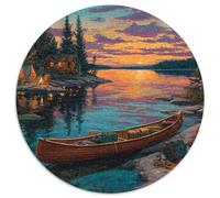 Puzzle 1000pcs (67.5x67.5cm) Erwachsene Picturesque Lakeside Scenery Puzzle Damen Herren Holzbrett Präzisions-Interlocking