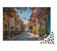 Puzzle 1000pcs (75x50cm) Erwachsene Colombian Street Festival Atmosphere Puzzle Damen Herren Holzbrett Präzisions-Interlocking