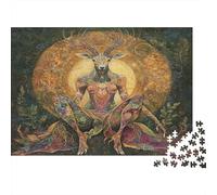 Puzzle 1000pcs (75x50cm) Erwachsene Portrait of The Deer Goddess Puzzle Damen Herren Holzbrett Präzisions-Interlocking