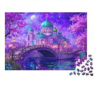Puzzle 1000pcs (75x50cm) Erwachsene Russian Architecture Puzzle Damen Herren Holzbrett Präzisions-Interlocking Fairy Tale Art Style