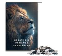 Puzzle 1000pcs Pieces Greatness Motivation Jigsaw for Adults Wooden Educational Game Challenge Toy 75x50cm