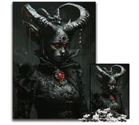 Puzzle 1000Pieces Jigsaw Demonic Horned Monster Puzzles for Adults Challenging Brain Teaser for Teenagers Family Game Night Fun 1000 PCS(75x50cm)
