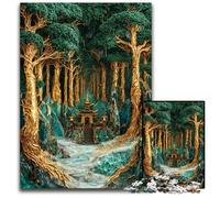Puzzle 1000Pieces Jigsaw Sacred Grove Sanctuary Puzzles for Adults Challenging Brain Teaser for Teenagers Family Game Night Fun 1000 PCS(38x26cm)