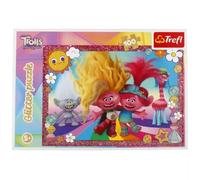 Puzzle 100el Glitter brokatowe Błyszczące Trolle Trolls 3 14829 Trefl - Trefl