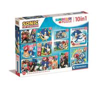 Puzzle 10In1 Super Colour Sonic Clementoni Puzzle Top Quality