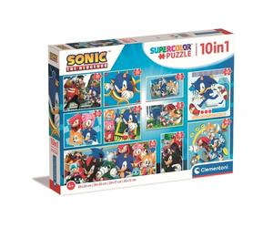Puzzle 10In1 Super Colour Sonic Clementoni Puzzle Top Quality
