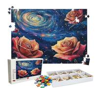 Puzzle 1500 - Abstract Rose Jigsaw Games - 1500 Piece Jigsaw Puzzles for Adults - Pieces with Box - Wooden Puzzles - Challenging Game Beautiful - The Best Gifts Relaxation 34.3 X 22.4 Inch W3H-653