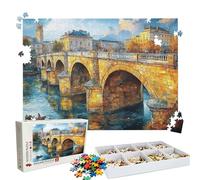 Puzzle 1500 - Bridge Abstract Jigsaw Games - 1500 Piece Jigsaw Puzzles for Adults - Pieces with Box - Wooden Puzzles - Challenging Game Beautiful - The Best Gifts Relaxation 34.3 X 22.4 Inch W3H-148