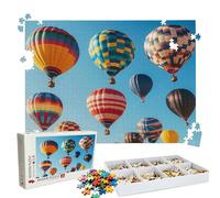 Puzzle 1500 - Color Hot Air Balloon(2) Jigsaw Games - 1500 Piece Jigsaw Puzzles for Adults - Pieces with Box - Wooden Puzzles - The Best Gifts for Stress Selief and Relaxation 34.3 X 22.4 Inch W3H-554