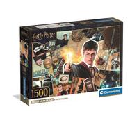 Clementoni - 31745 Jigsaw Puzzle 1500 Pieces for Adults and Teenagers, Special Series, Harry Potter Theme, with Poster Included, Compact Box, Gift Idea for Men and Women, Made in Italy, 84.5 x 59.4