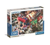 Clementoni 31749 Anime Puzzle 1500 Pieces for Adults and Teenagers, Lupin 3 Illustration with Poster Included, Special Series, Men's Gift Idea, Made in Italy, 84.5 x 59.4 cm, 31749