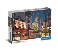 Clementoni Jigsaw Puzzle Collection - Paris Montmartre 1500 Pieces - Poster Included, Puzzle For Adults 14-99 Years, Gift For Men/Women, City, Paris, France, Made In Italy, 31709