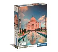 Clementoni Jigsaw Puzzle Collection - Taj Mahal 1500 Pieces - Poster Included, Puzzle For Adults 14-99 Years, Gift For Men/Women, Monument, India, Made In Italy, 31718