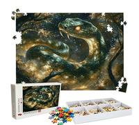 Puzzle 1500 - Dream Snake Jigsaw Games - 1500 Piece Jigsaw Puzzles for Adults - Pieces with Box - Wooden Puzzles - Challenging Game Beautiful - The Best Gifts for Relaxation 34.3 X 22.4 Inch W3H-89