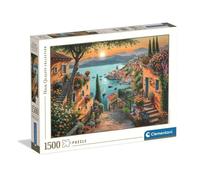 Clementoni - 31726 Jigsaw Puzzle 1500 Pieces for Adults and Teenagers, Collection, Theme of Staircase Towards the Port, Gift Idea for Men and Women, Made in Italy, 59.2 x 84.4 cm