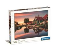 Clementoni Jigsaw Puzzle – Collection Zaanse Schans 1500 pcs – Multicoloured, Made in Italy (31696)