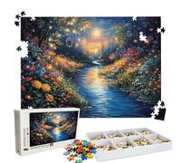 Puzzle 1500 - Light Forest Jigsaw Games - 1500 Piece Jigsaw Puzzles for Adults - Pieces with Box - Wooden Puzzles - Challenging Game Beautiful - The Best Gifts Relaxation 34.3 X 22.4 Inch W3H-759