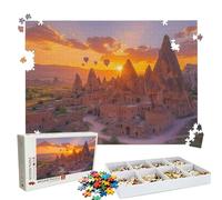Puzzle 1500 - Sunset Landscape Jigsaw Games - 1500 Piece Jigsaw Puzzles for Adults - Pieces with Box - Wooden Puzzles - Challenging Game Beautiful - The Best Gifts Relaxation 34.3 X 22.4 Inch W3H-30