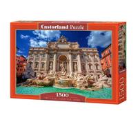 Castorland - 1500 Piece Jigsaw Puzzle - The Trevi Fountain, Rome - Baroque Adult Puzzle (C-152230-2)