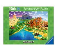 Ravensburger 12000433 - World of Minecraft - 1500 pieces jigsaw puzzle - Puzzle for adults and kids age 14 years up, minecraft puzzle, gifts for Minecraft fans