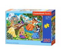 Puzzle 180 elementów. Księżniczki w ogrodzie - Castorland