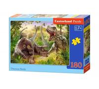 Puzzle 180 elementów. Walka dinozaurów - Castorland