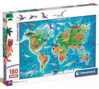 Puzzle 180 Super Dinosaurs Map - Clementoni