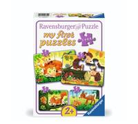 Ravensburger Kinderpuzzle - 12000854 Kleine Tierfamilien - 2,4,6,8 Teile Puzzle