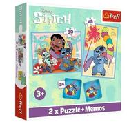 Puzzle 2-In-1 + Memos Happy Day Lilo & Stitch Trefl Puzzle