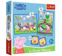 Puzzle 2-In-1 + Memos Happy Moments With Peppa Pig Trefl