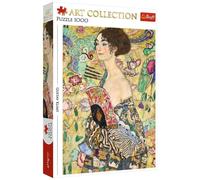 Trefl Gustav Klimt 10925 Art Collection 1000-Piece Fan Lady, Artistic Jigsaw Puzzle, for Adults and Children from 14 Years, Multicoloured, 10925