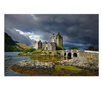Puzzle 200 Pieces Eilean Donan Castle, Scotland Educational Toy for Adults for Leisure Entertainment for Children 35x25CM