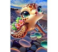 Puzzle 200 pieces for Adults Beach Turtle, Puzzles for Adults, Fun & Challenging 200 Piece Jigsaw Puzzles Gift for Adults & Families