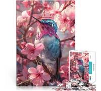 Puzzle 2000 Piece Adult Blue Hummingbird Made of cardboard for age 14+ Family game for and A work of art。size:70x100cm/27.5x39.3inch