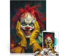 Puzzle 2000 Piece Adult Crazy evil clown Made of cardboard,for 14+ Educational game for families Great gifts and toys。size:70x100cm/27.5x39.3inch