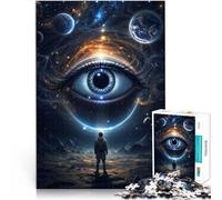 Puzzle 2000 Piece Adult Eye of the Cosmos Made of cardboard，Suitable for ages 14 and up for home decoration Wish List with Santa Claus。size：70x100cm/27.5x39.3inch