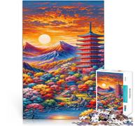 Puzzle 2000 Piece Adult “Japanese Landscape” Made of cardboard，for age 14 years and over Challenging Game As a gift for the whole family and friends。size：70x100cm/27.5x39.3inch