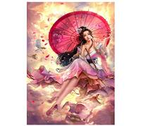 Puzzle 2000 Pieces Japanese Singer Geisha Decoration Home Schooling Intellectual Stress Relief Toy Funny Family Game Children Adult Challenging Puzzle Gift 70X100CM