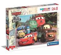 Puzzle 24 Maxi Super Kolor Cars on the road - Clementoni