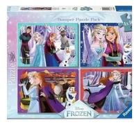 Puzzle 2D 4X100 Frozen Ravensburger New Genuine Jigsaw Puzzles Gift Hobby Top Qu
