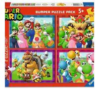 Puzzle 2D 4X100 Super Mario Ravensburger New Genuine Jigsaw Puzzles Gift Hobby T