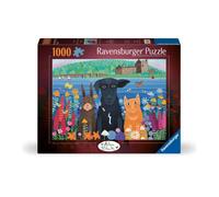 Puzzle 2D Animals And Castle 1000 Ravensburger Puzzle Top